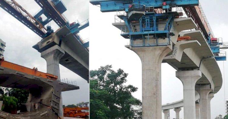 মেট্রোরেলের ভায়াডাক্ট স্থাপনের কাজ পুনরায় শুরু